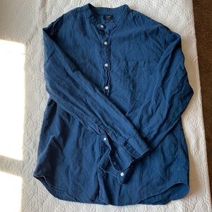 J. Crew band collar button down